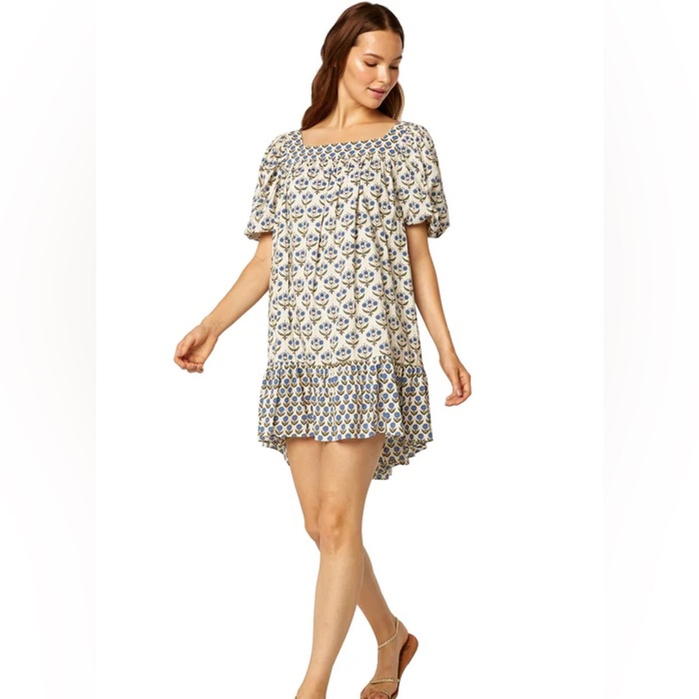 MISA Georgia Mini Dress XS Blue Floral NWT